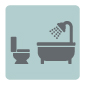 Three bathrooms and downstairs toilet